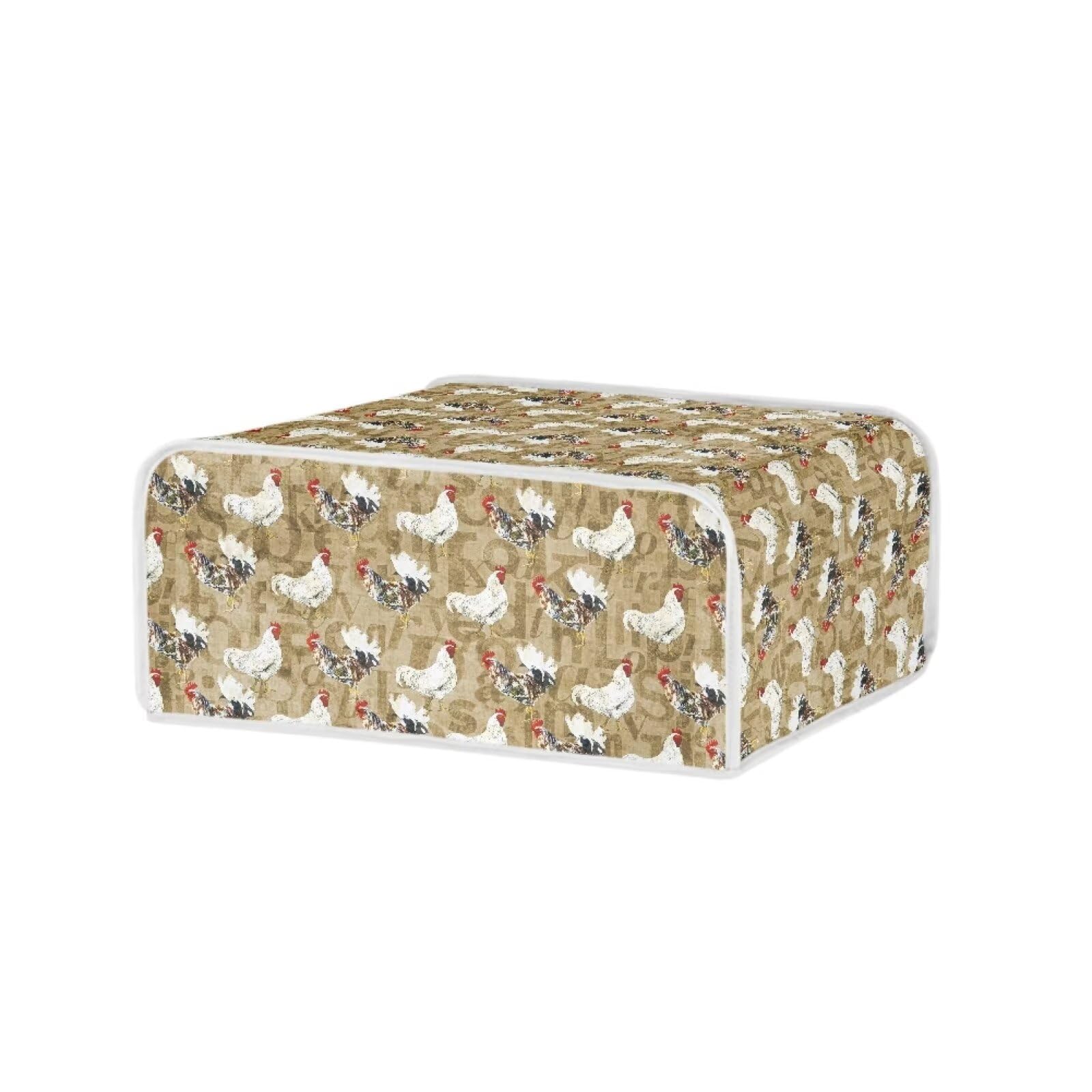 Freewander White Chickens Electric Griddle Protective Cover Grill Dust Cover Wear-resistant Kitchen Counter Top Griddle Appliance Accessories Keep Baking Tray Clean