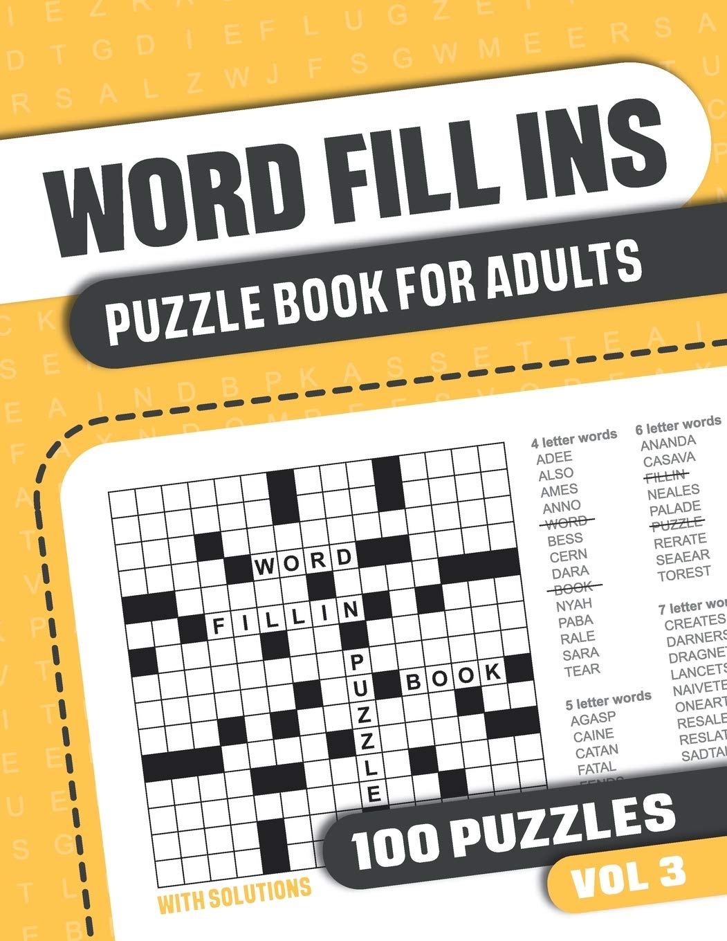 Word Fill Ins Puzzle Book for Adults: Fill in Puzzle Book with 100 Puzzles for Adults. Seniors and all Puzzle Book Fans - Vol 3 (Word Fill In Puzzle Books for Adults with 100 Puzzles)
