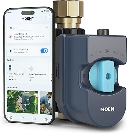 Moen Flo Smart Water Monitor and Automatic Shutoff Sensor, Wi-Fi