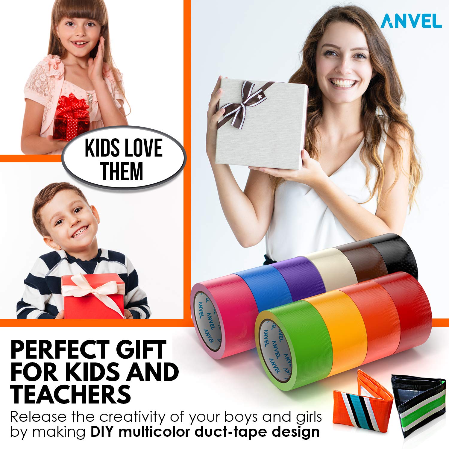 Duck Brand Color Duct Tape Rolls 1 1516 X 55 Yd Secondary Colors Pack - View #6