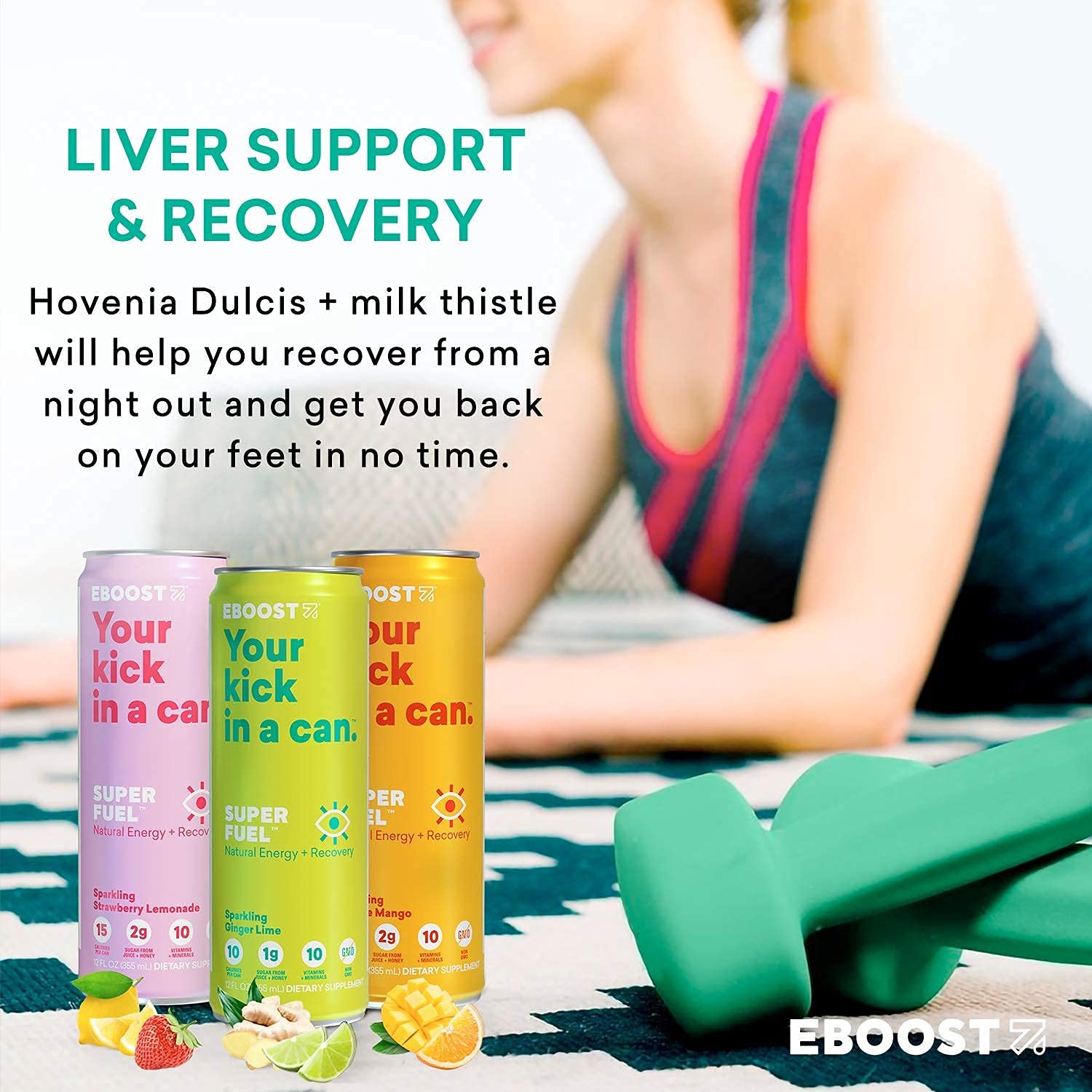 EBOOST Super Fuel Natural Nootropic Energy Drink Electrolytes