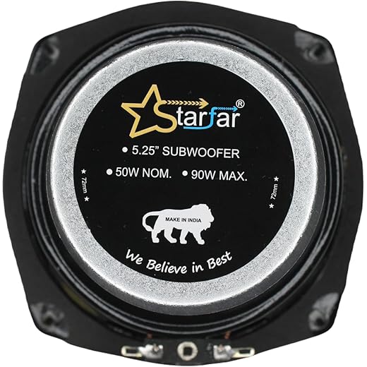 Starfar 525 inch 4Ohm/90w Subwoofers