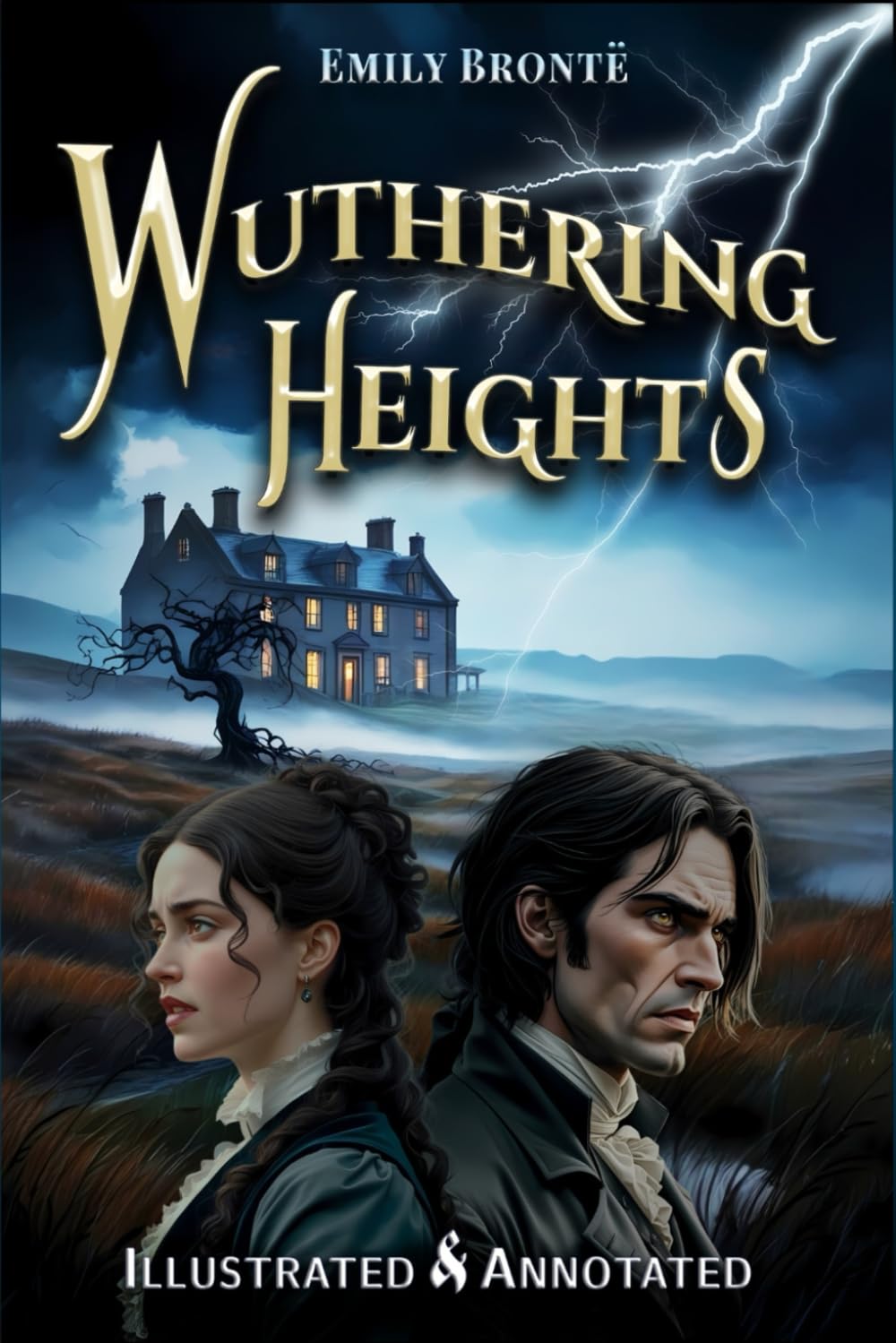 Wuthering Heights (Illustrated & Annotated): Original Unabridged Special Edition with Author Biography, Thematic Analysis & Historical Context