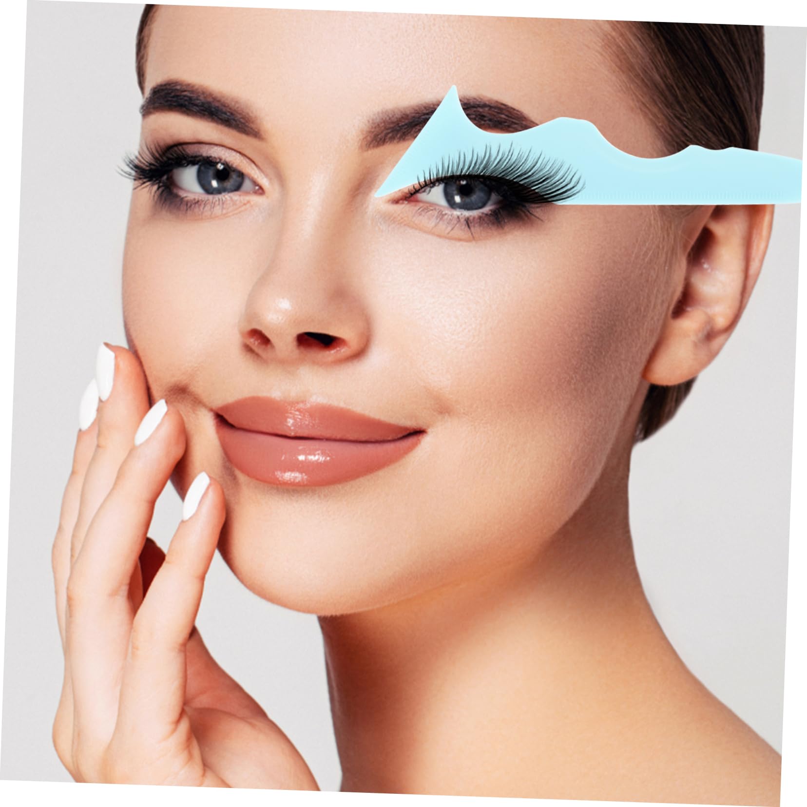 POPETPOP 5piezas Aplicador De Delineador De Ojos De Silicona Herramienta De Maquillaje Para Principiantes Ayuda Para Maquillaje De Pestañas y Labios Fácil De Limpiar y Usar