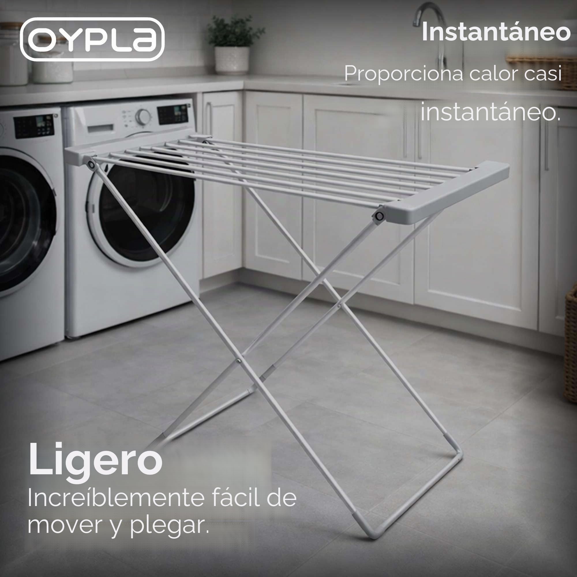 Oypla Tendedero eléctrico Plegable con calefacción para Caballos (8 Bares)