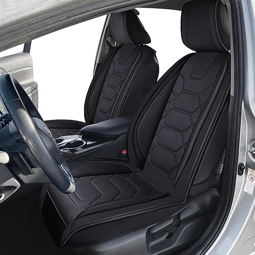 OASIS AUTO Fundas de Asiento de Ajuste Personalizado para Toyota Camry 2012-2025, Cojín Protector de Asiento de Cuero Sintético Impermeable,
