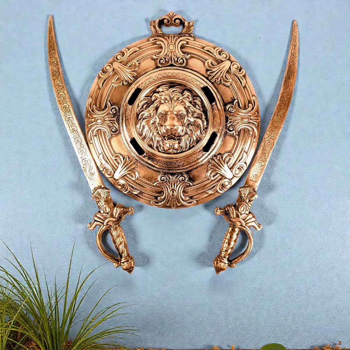 Lion Dhal Talwar Wall Hanging - Home Decor & Gifts -4 Lion Dhal Talwar Wall Hanging - Home Decor & Gifts -4