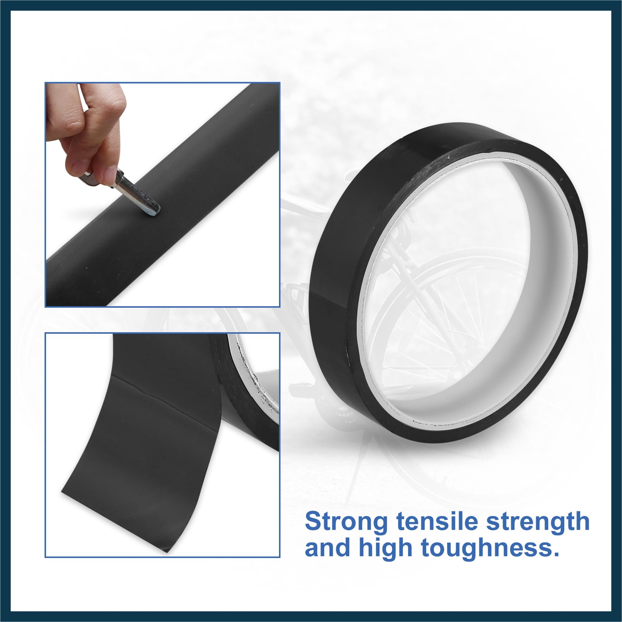 TUCKBOLD Width 16mm Length 10m Tubeless Rim Tape Bike Rim Strip Tape Black Automotive Parts - Image 4