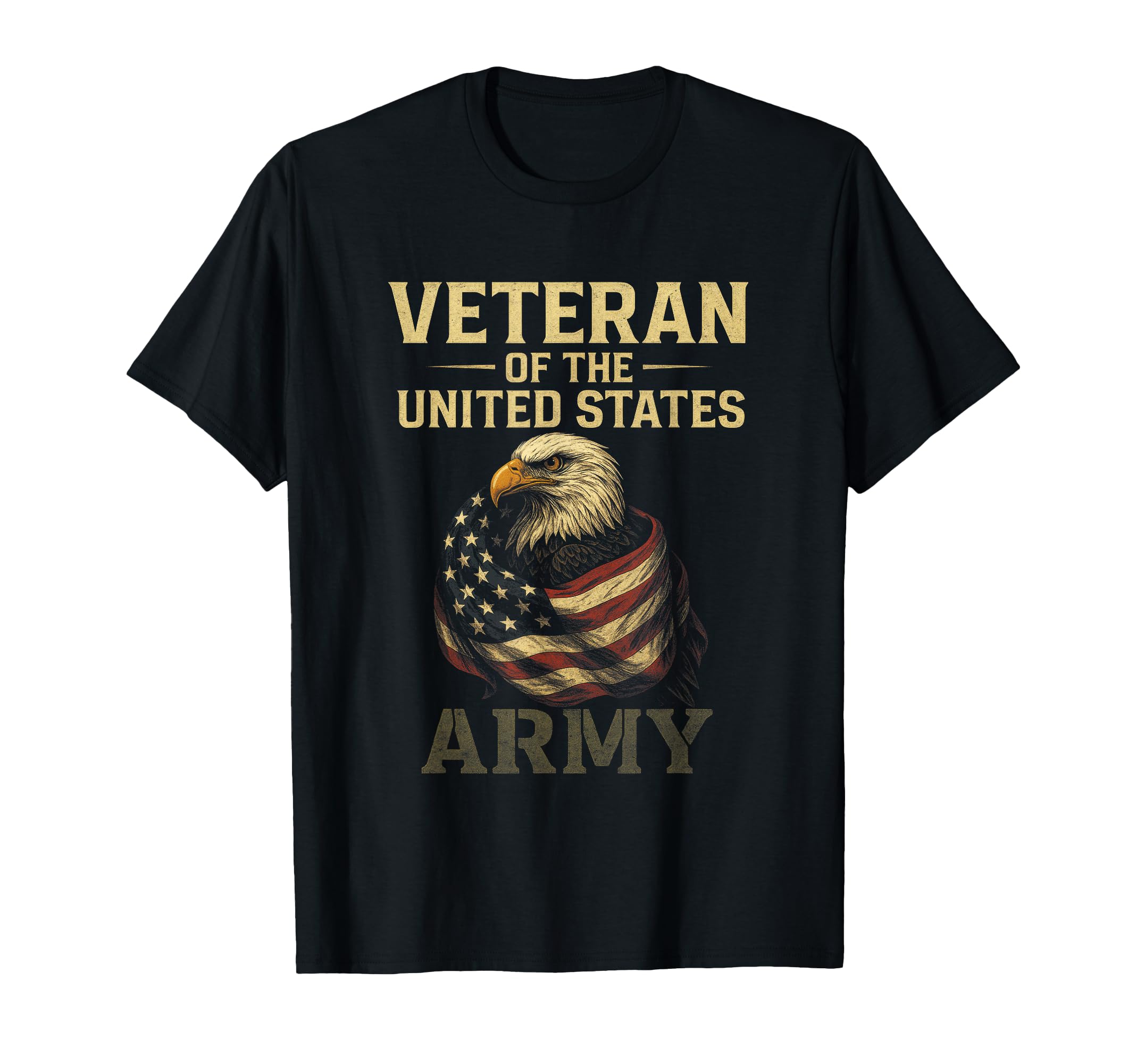 Veteran of The United States Army - Patriotic Eagle T-Shirt