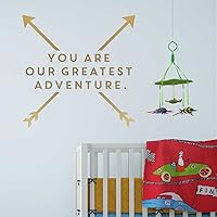 Vista 4 de You are Our Greatest Adventure Decal - Kiss Cut Nursery Wall Quote Decal by Chromantics