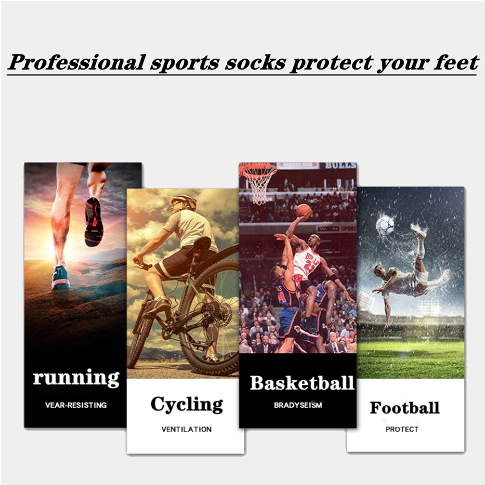 Tendencia Hombres Calcetines de fútbol Anti resbalón Ciclismo calcetín Calcetines de Tela de Tela de Tela de Tela Hombres Corriendo Malla Calcetines de Baloncesto Calcetines Deportivos