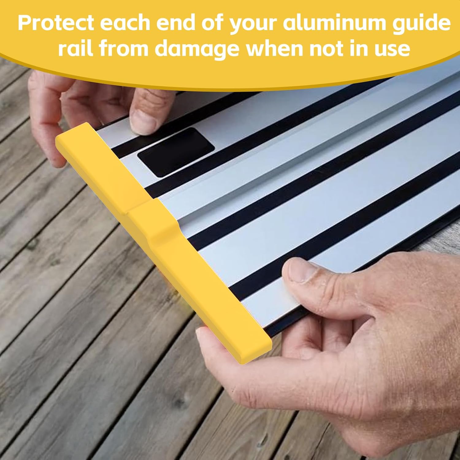 Guide Rail Protective Caps Compatible with Dewalt Tracks，Protect Both Ends of Your Track Saw Guide Rails