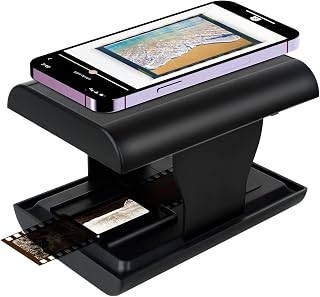 TCNEWCL 35mm Negative Slide Scanner, Mobile Film Scanner for Converting Old Slides into Digital Images, Portable and Foldable Film Scanner with LED Light