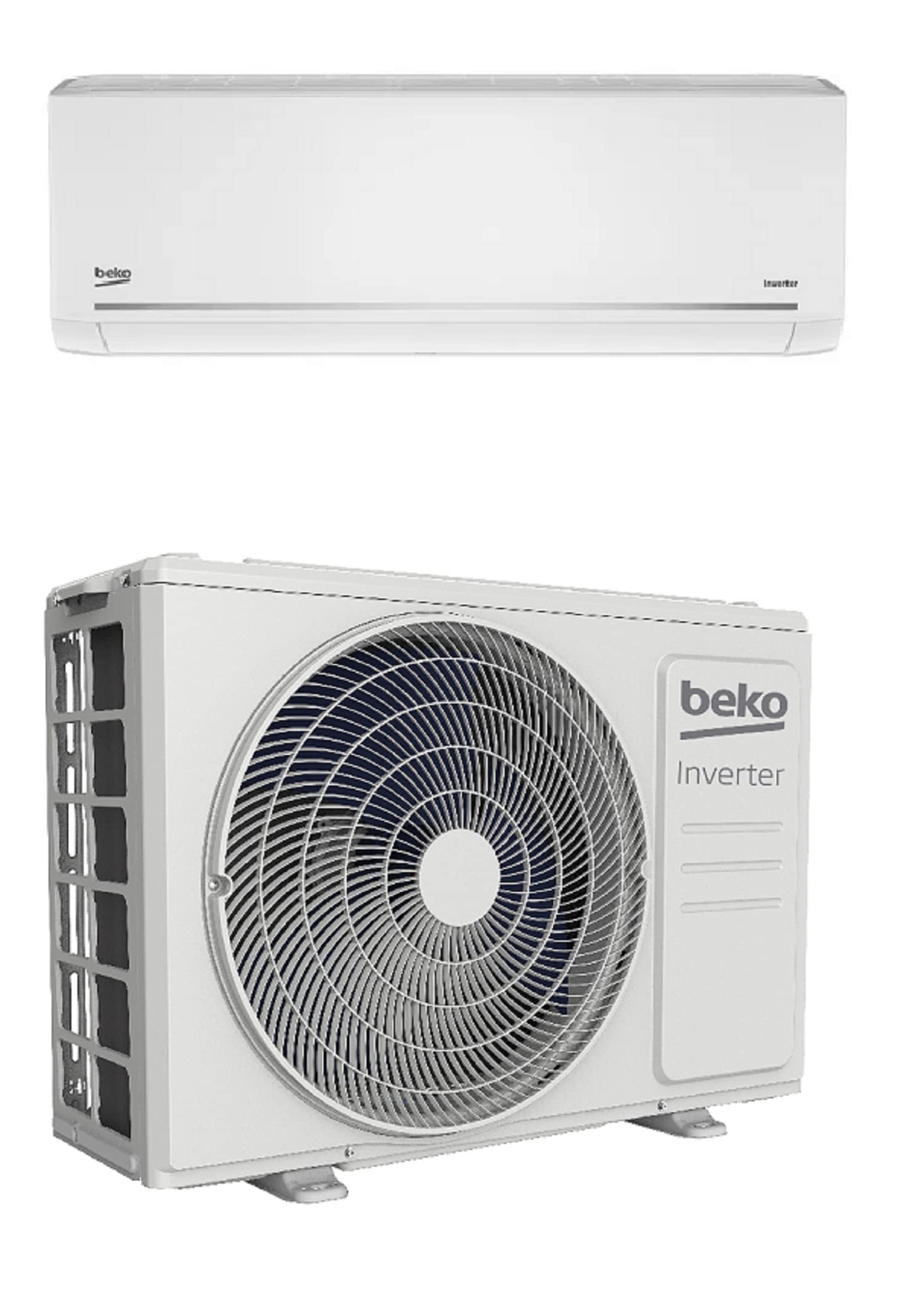 Aire acondicionado Monosplit Inverter 24000 BTU/h Aire acondicionado con bomba de calor Clase A++/A+ Gas R32 (unidad interior + unidad exterior) - BEHPGH 240/BEHPGH 241