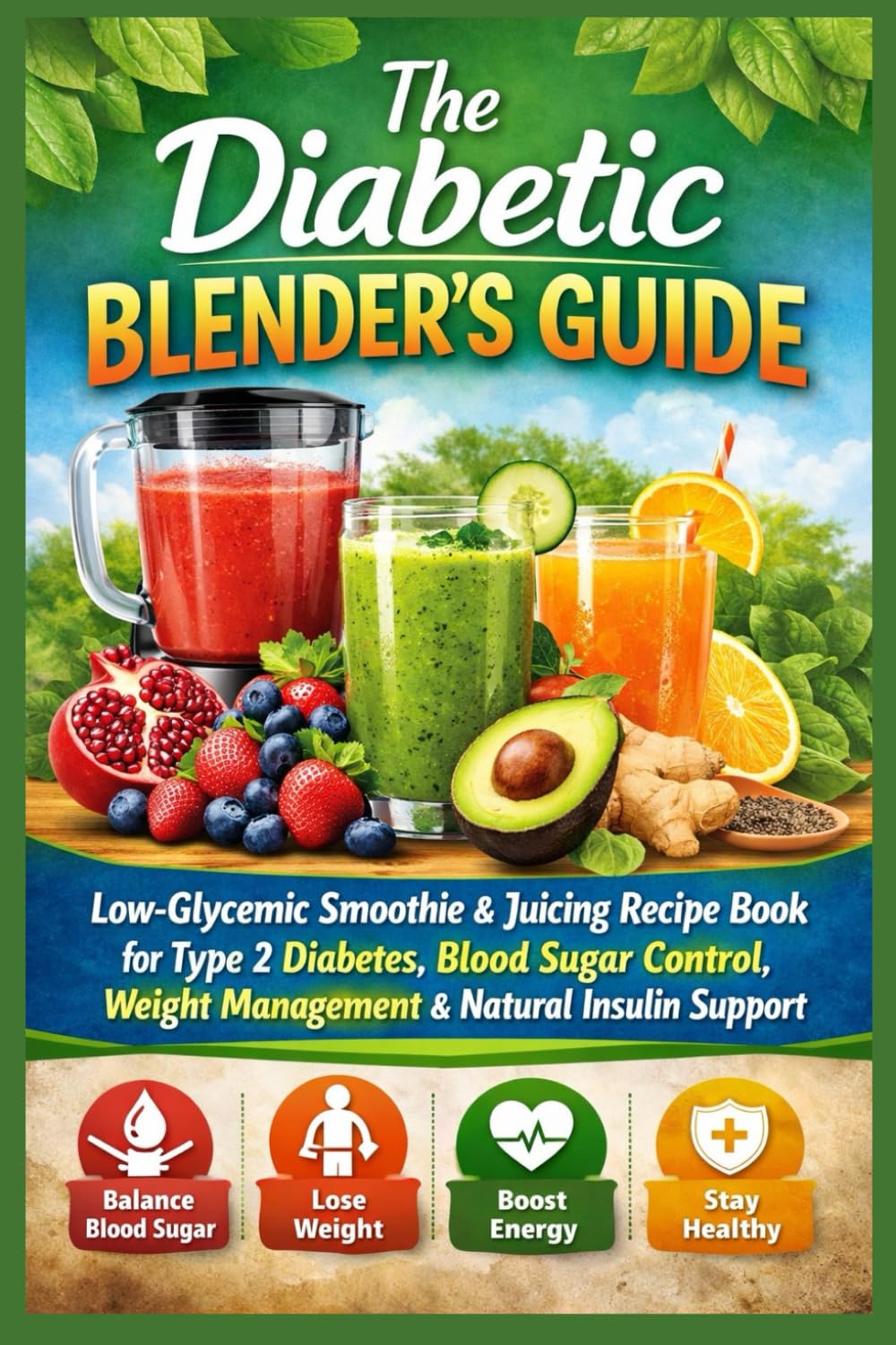 The Diabetic Blender’s Guide: Low-Glycemic Smoothie & Juicing Recipe Book for Type 2 Diabetes, Blood Sugar Control, Weight Management, & Natural Insulin Support