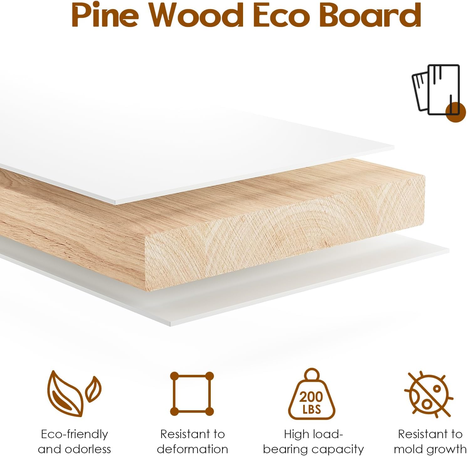 55" Farmhouse Pantry Storage Cabinet with Oragnized Storage Space, Kitchen Pantry Cabinets with Pop-up Doors, Versatile Cabinets with Protective Packaging for Dining Kitchen, White