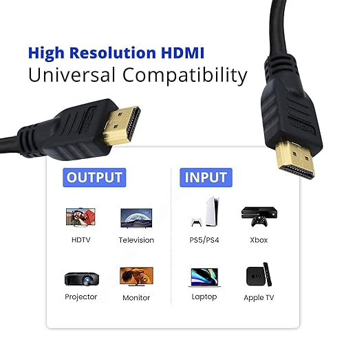 Miniatura 4 de Master Cables Cable HDMI de alta velocidad para Nintendo Switch, calidad premium, 4K Ultra HD, video HDR, audio de alta fidelidad, conectores