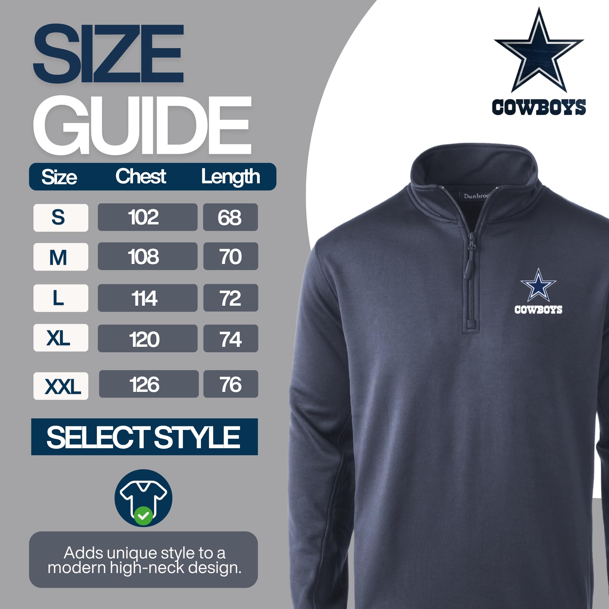 Dunbrooke Herren All Star Tech Fleece 1/4 Zip Tech Fleece 1/4 Reißverschluss (1er Pack)