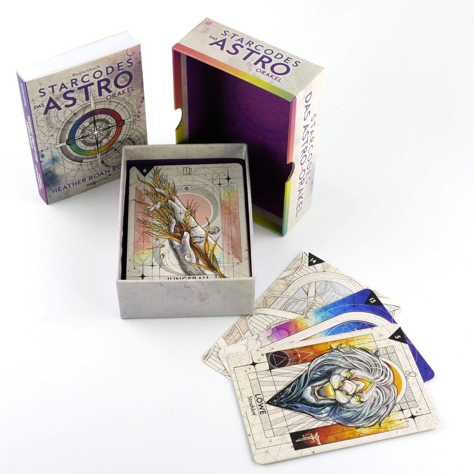 Starcodes: Das Astro-Orakel: 56 Karten mit Begleitbuch | in hochwertiger Schachtel mit kunstvollen Illustrationen