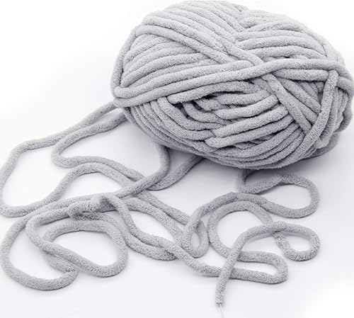 Miniatura 3 de NICEEC 3 madejas de hilo suave de felpilla espumoso, para tejer, hilo para tejer, para manualidades, para manta, longitud total 9.8 x 164.0 ft (3 x