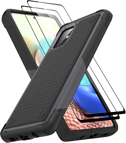 Miniatura 55 de Jeylly Funda para Galaxy A23/A32 5G/A13 4G/A13 5G/A04/A04S, con [2 paquetes de protectores de pantalla de vidrio templado], funda protectora A
