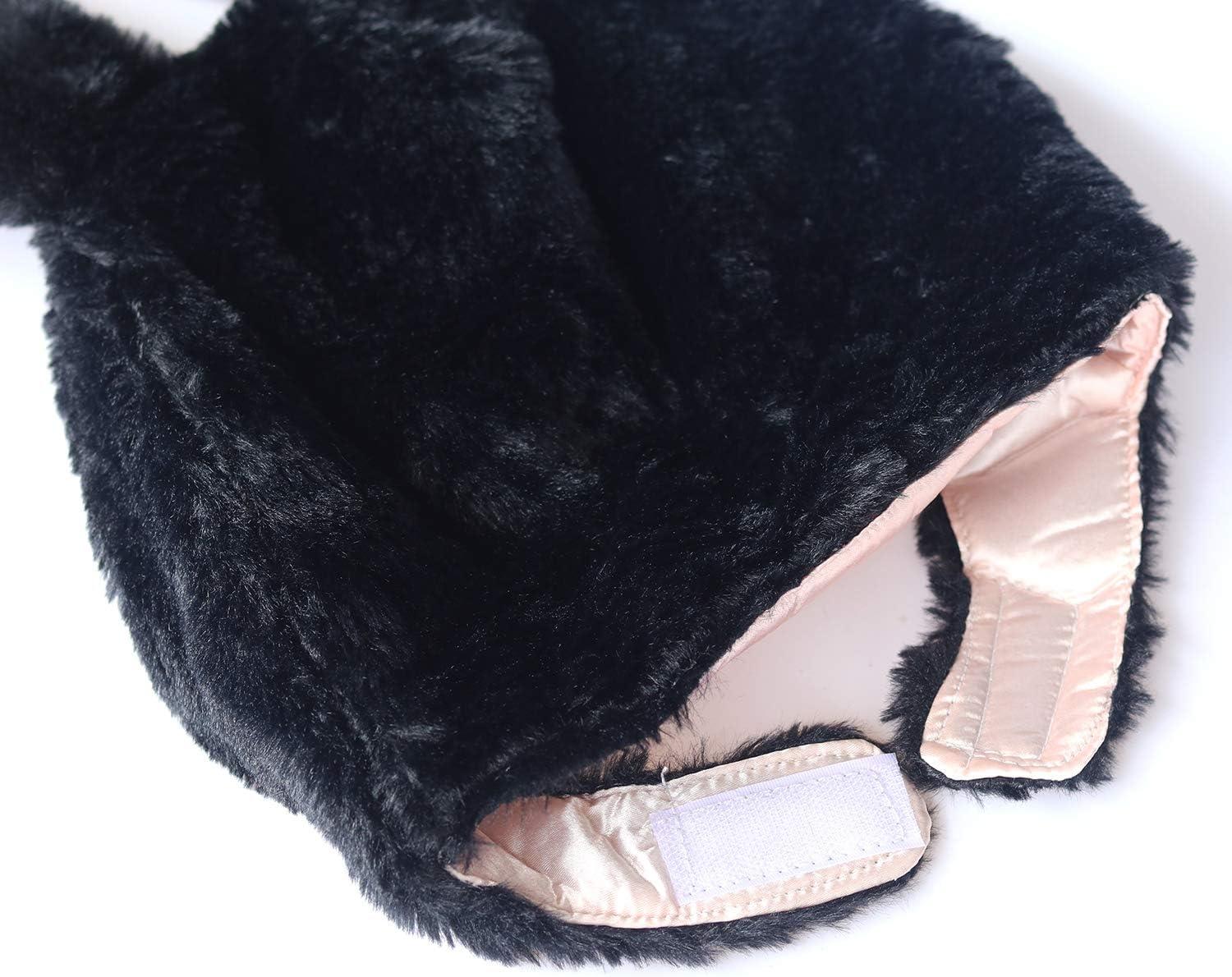 Bestjybt Plush Funny Bunny Rabbit Ears Hood Women Costume Party Hats for Cosplay Halloween - Image 2