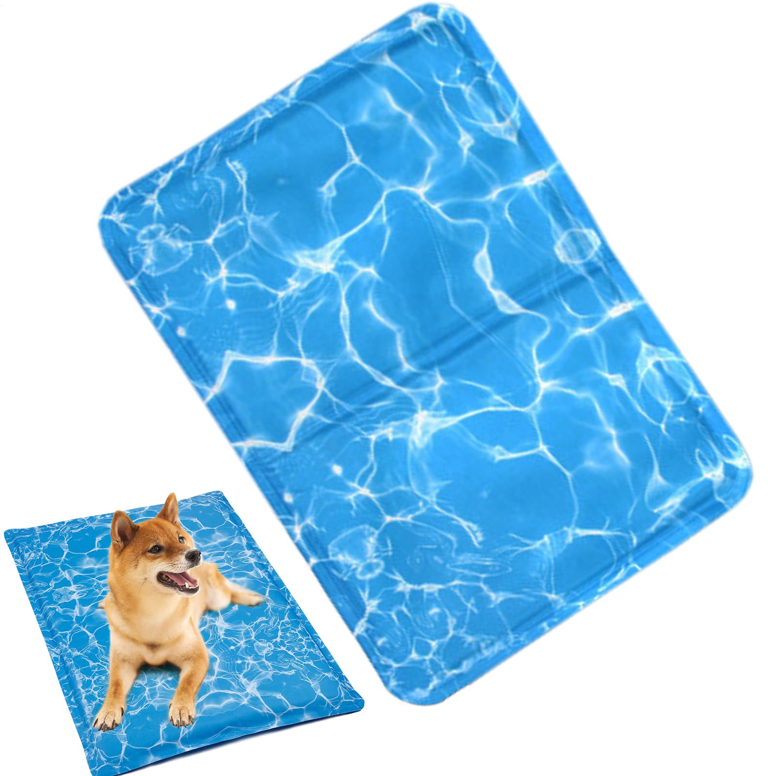 Lit de chien de refroidissement et tapis de rampe respirant pour animaux