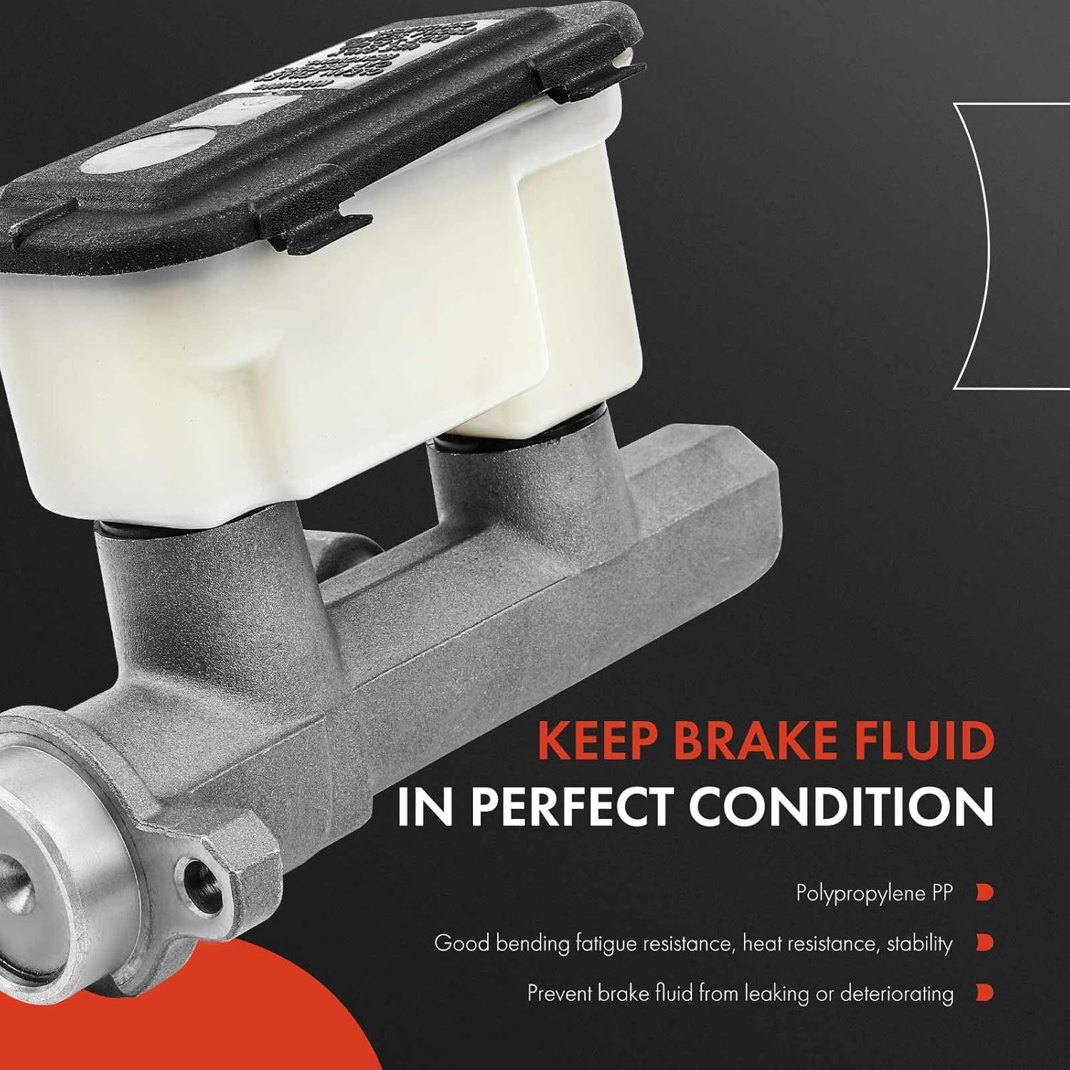 A-Premium Brake Master Cylinder Compatible with Chevy, Cadillac, Dodge and GMC Vehicles - Ram 1500, Escalade, C1500, C2500, K1500, K2500, Tahoe, Yukon