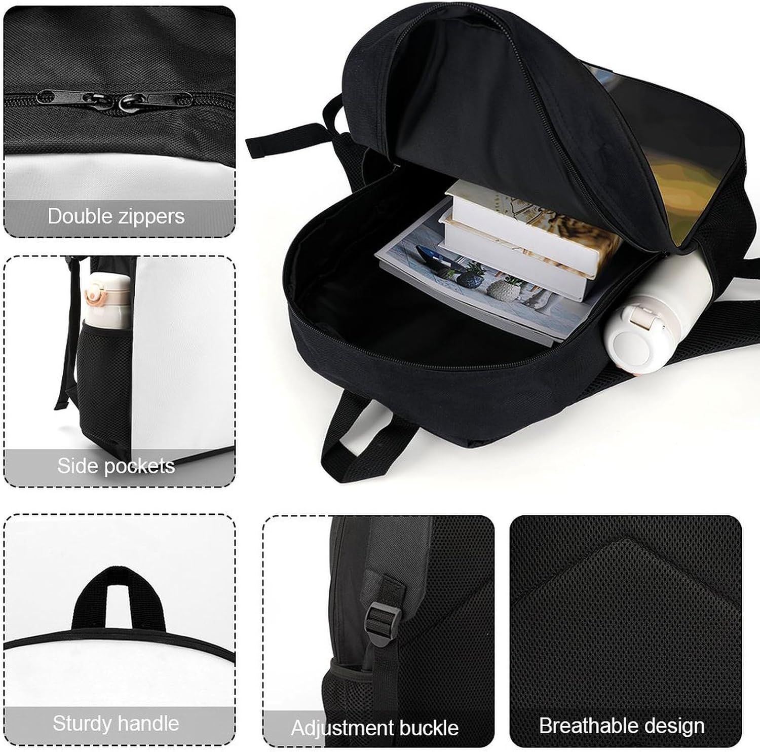Puppy Dog 17 Inch Lightweight Laptop Backpack image 4
