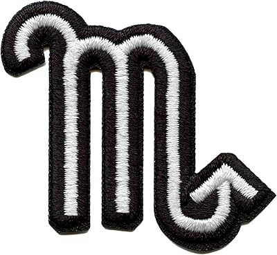 Scorpio Astrological Zodiac Symbol Patch Horoscope Scorpion Sign Embroidered Iron On
