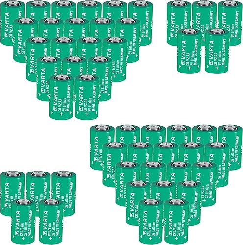 * Paquete de 50 baterías de litio CR12AA 3V 950mAh para batería VARTA CR12AA