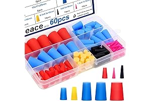 smseace 60Pcs Rubber Silicone Plugs
