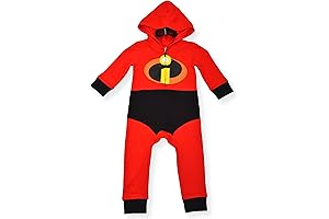 Officially Licensed Baby Incredibles Costume with Red Romper for Infants and Toddlers