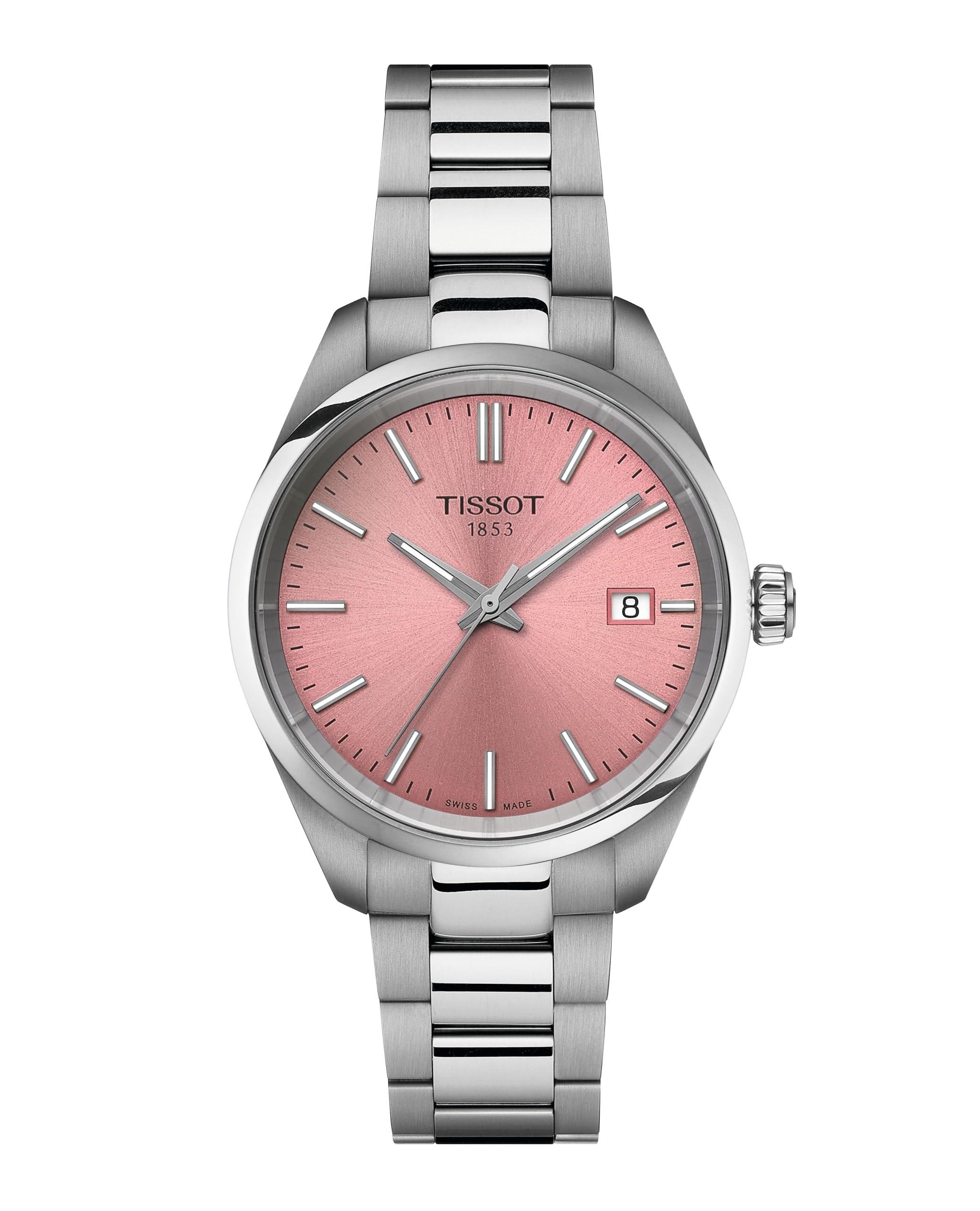 ティソ TISSOT PR100 1853 デイト クオーツ ピンク ティソ TISSOT PR100 1853 デイト クオーツ ピンク Amazon.co.jp