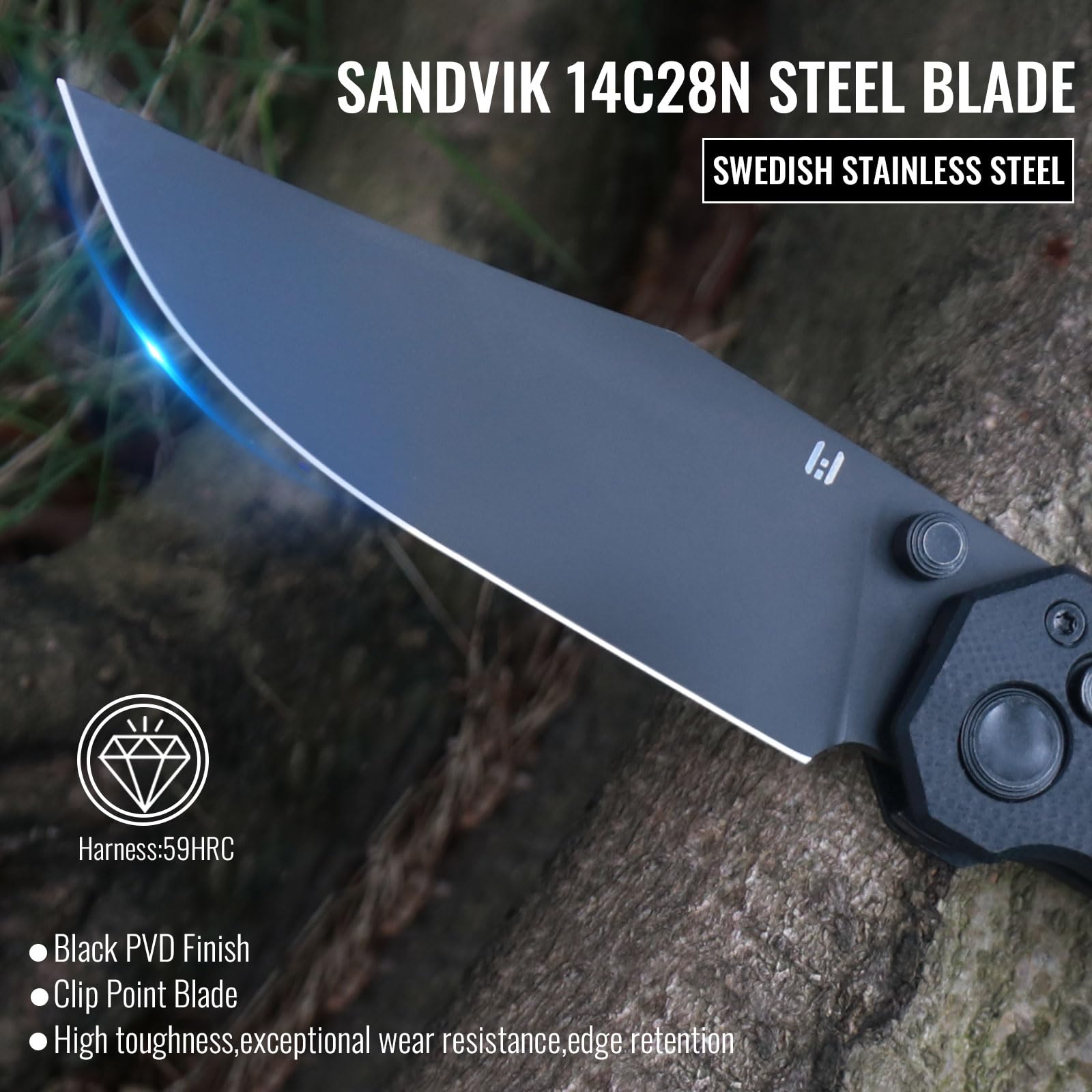 HIGHTRON Pathwright Folding Knife,3.34