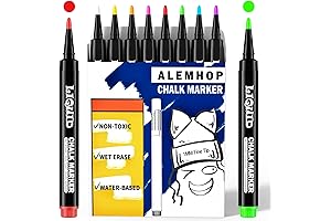 Chalkboard Markers 8 Pack - Liquid Chalk Pens for Blackboard, First Day...