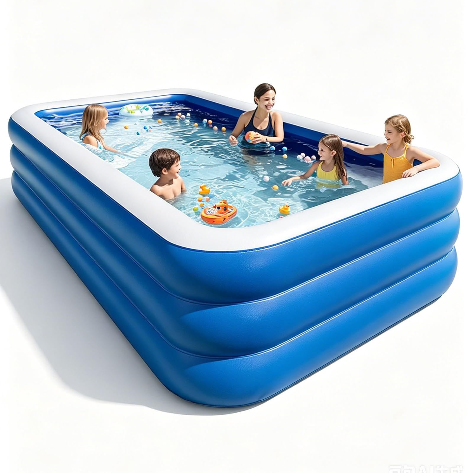 Piscinas Hinchables Piscina Hinchable Reforzada para Juegos Acuáticos Ideal para El Hogar Y Exteriores para El Jardín(388 * 185 * 60cm)