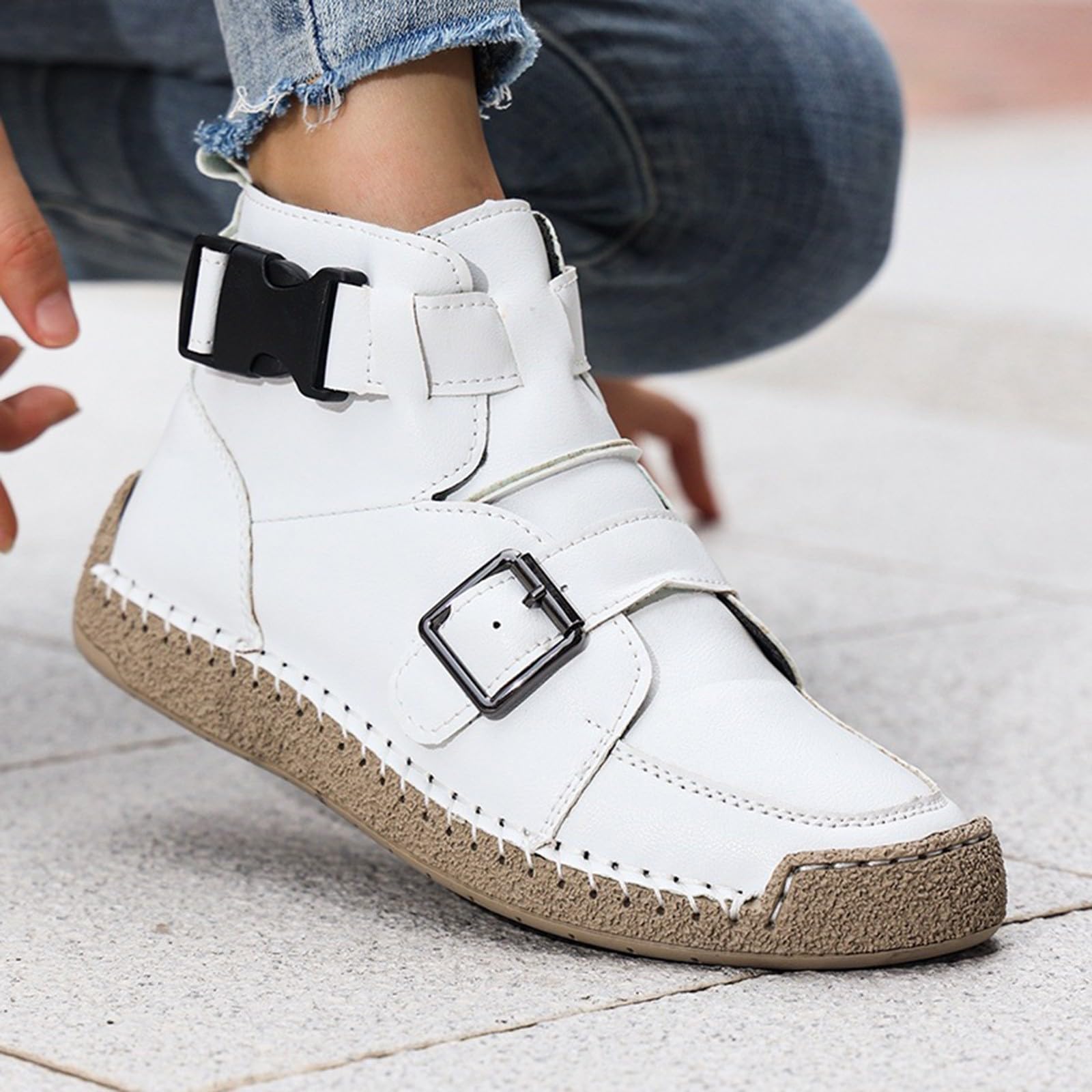 Scarpe da ginnastica da donna casual da passeggio stile a piedi nudi leggere traspiranti larghe calzature per tutti i giorni arancione