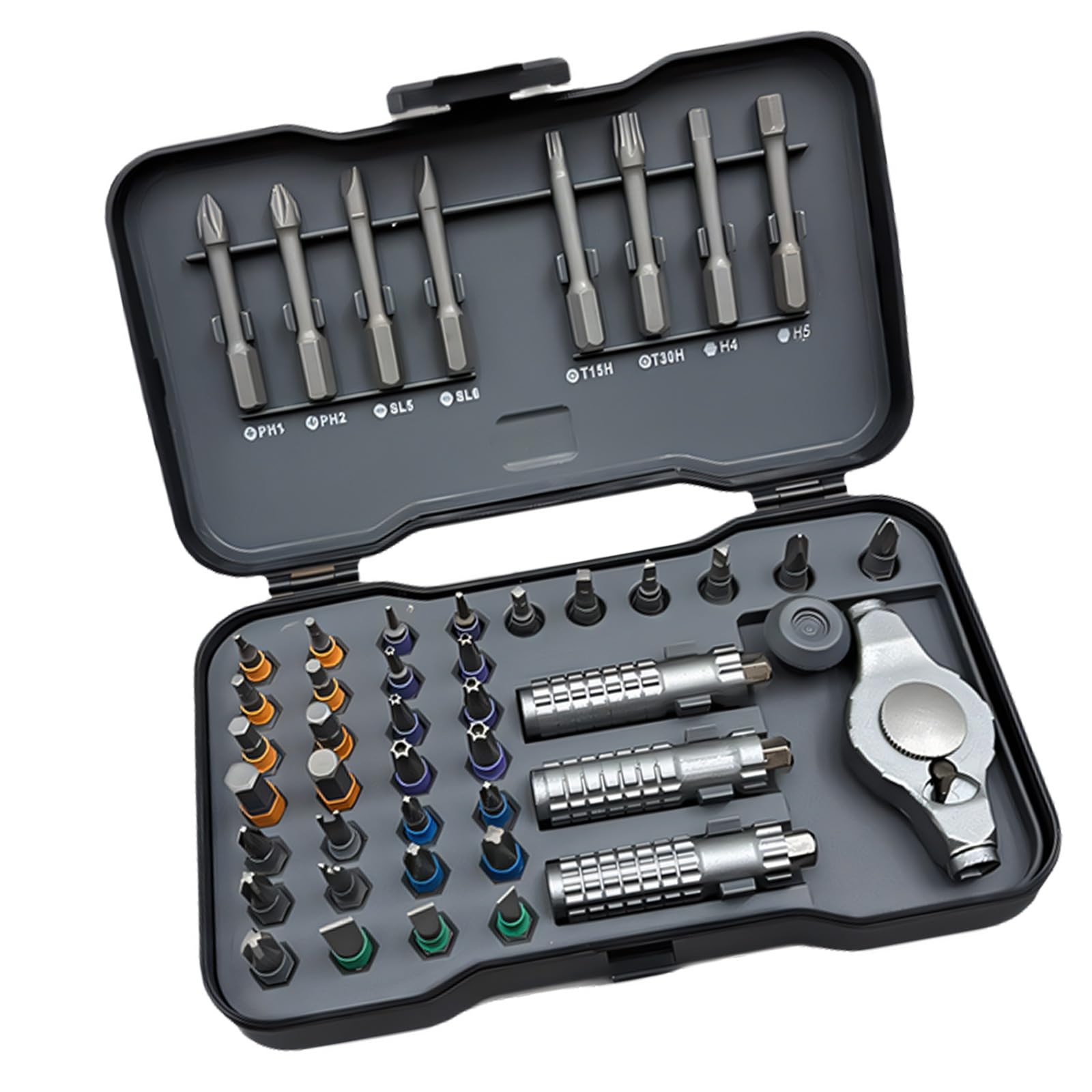 Hredwep Strong 47 Piece Screwdriver Set With 50Nm Structure For Effortless Fastening And Loosening Tip Screwdriver Set