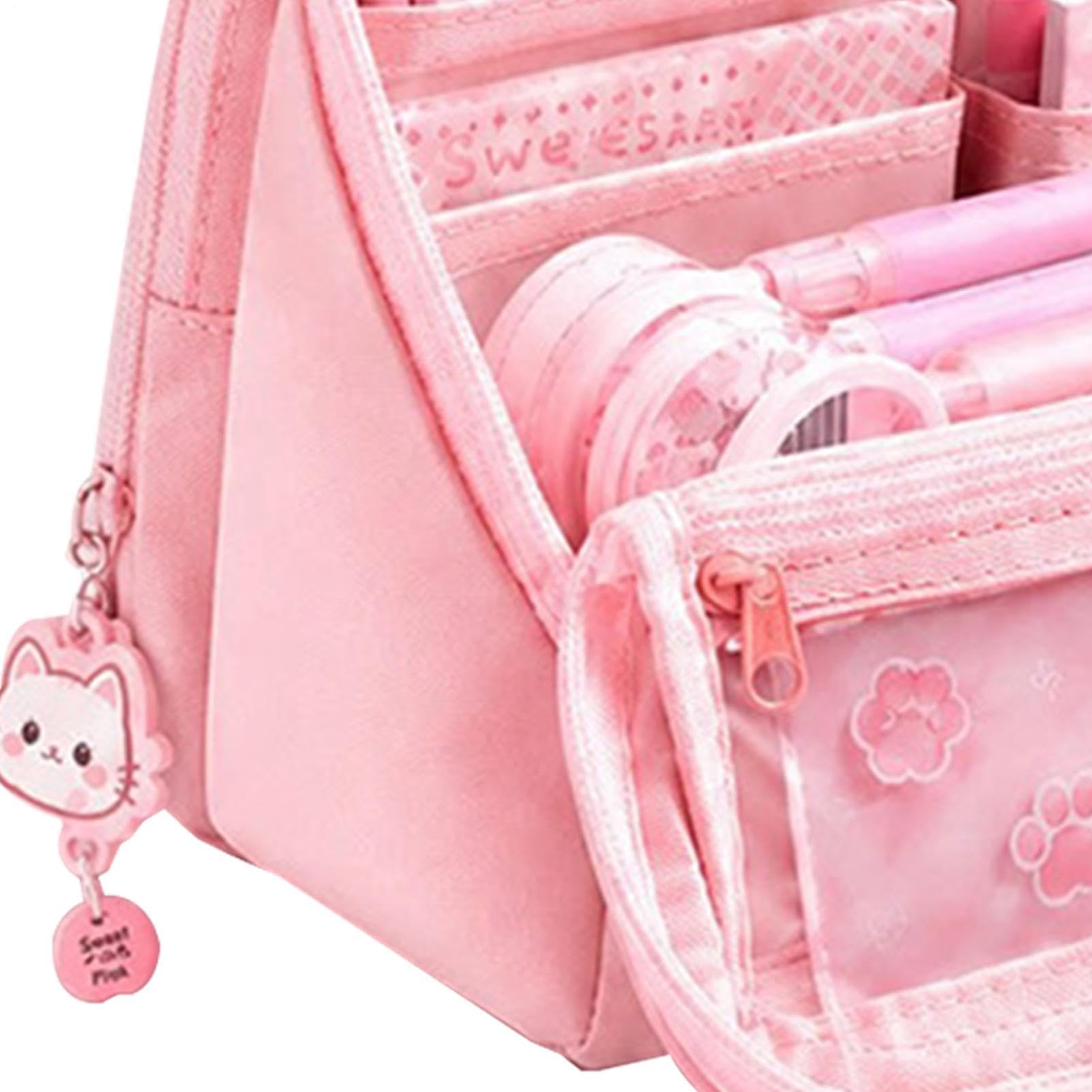Astuccio Portamatite Con Cancelleria Set Ritorno a Scuola Gatto Stiloso | Set Di Astucci Per Bambini Per Appunti In Classe, Studio Quotidiano, Lezioni D'Arte, Esami, Compagni Di Classe