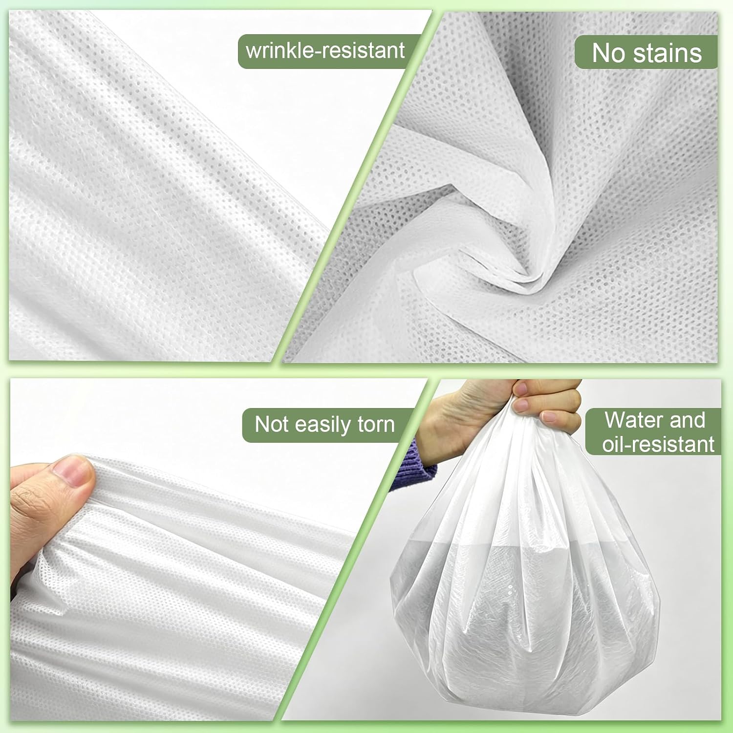 10 Sets/50pcs Disposable Massage Sheet Sets Individually Wrapped | Massage Kits (Bed Sheet, Fitted Face Cradle Cover, Headband & Shower Cap) for Mobile Massage Spa Beauty Salons Wax