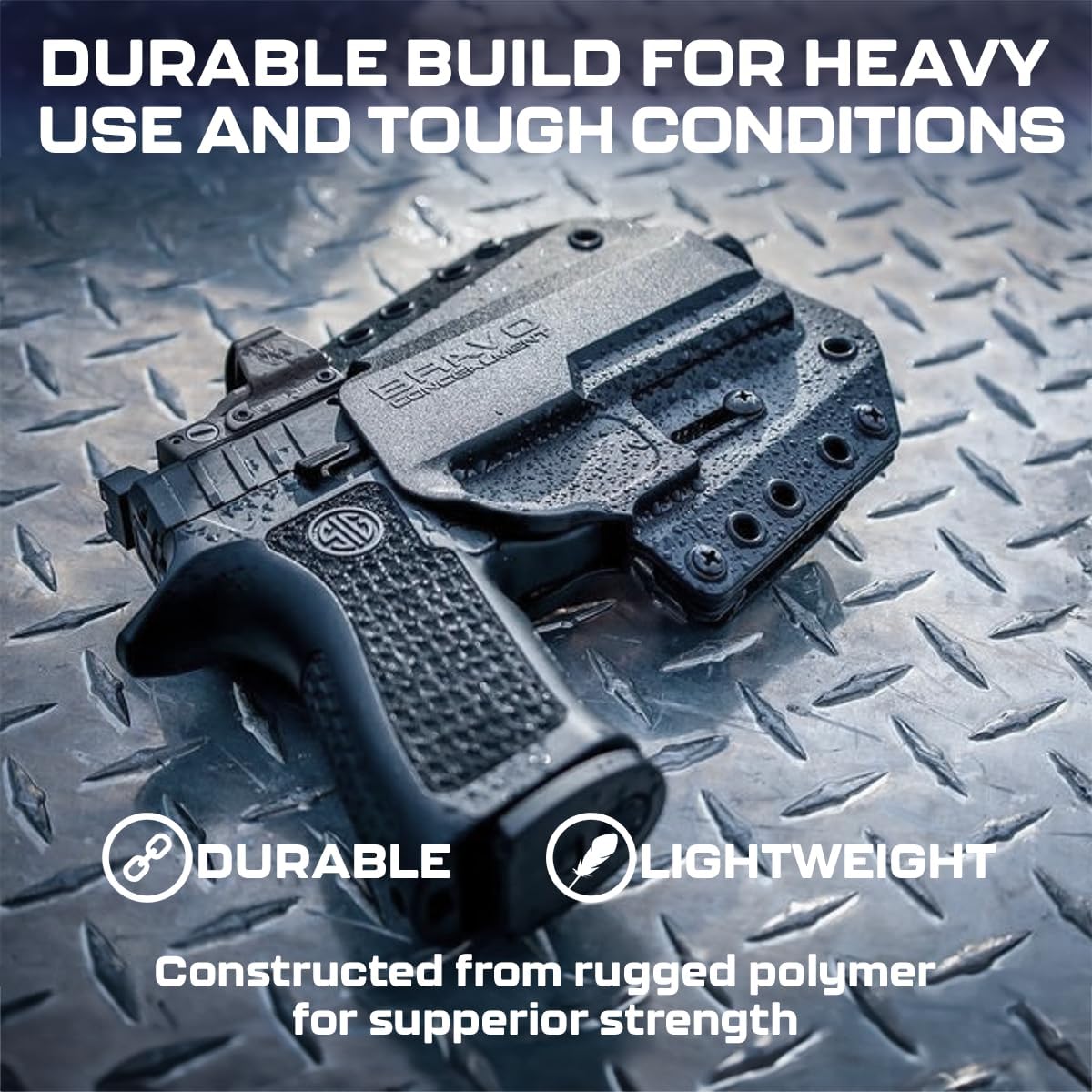 Springfield Hellcat Holster - OWB Holster for Concealed Carry/Custom fit to Your Gun - Springfield Armory - Outside the Waistband - Comfort and Concealment - EDC
