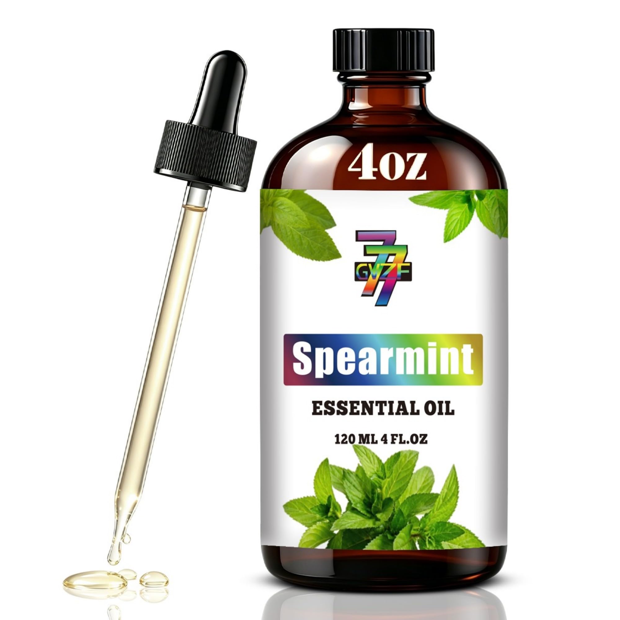 Spearmint Essential Oil for Diffuser Massage, Spearmint Oil 4 fl oz