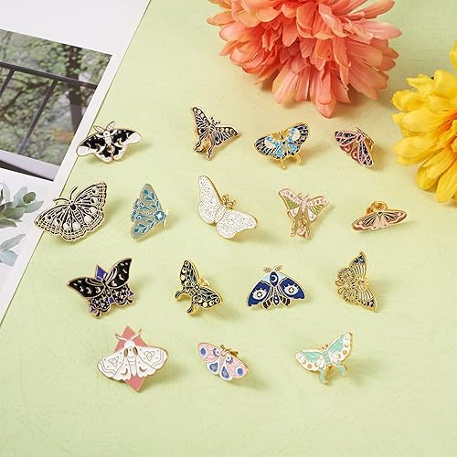 Miniatura 106 de Pandahall - Broches esmaltados de aleación con varios temas, broche de solapa, juego de pines esmaltados