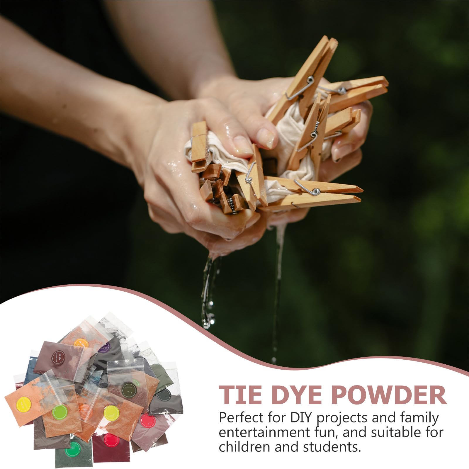 SEWACC 3stücke Farben Tie Dye Pulver Permanente Lebendige Farben Für DIY Textilfärbung Für Erwachsene Für Kreative Partys Und Bastelprojekte
