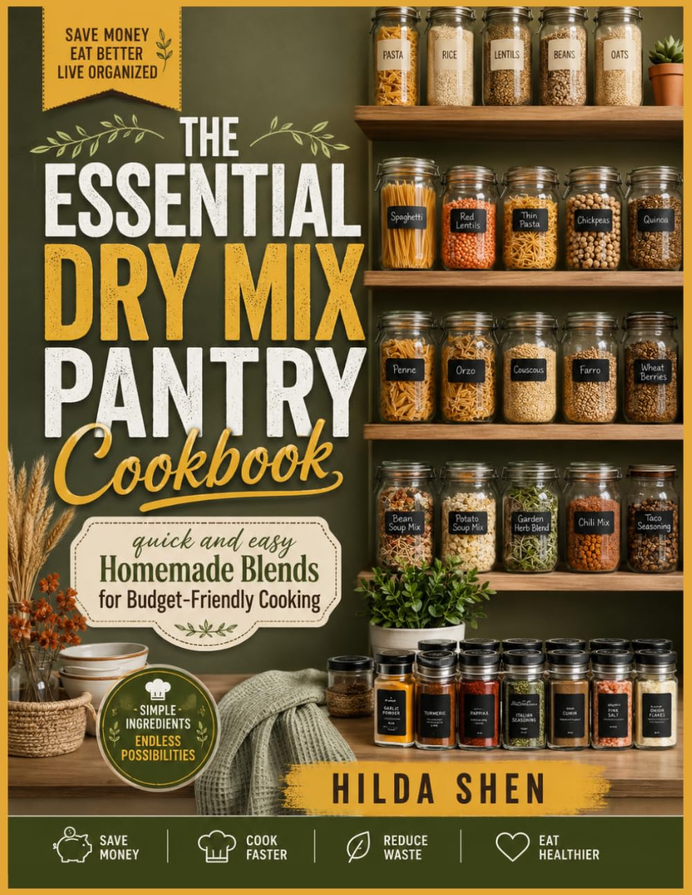 THE ESSENTIAL DRY MIX PANTRY COOKBOOK: quick and easy Homemade Blends for Budget-Friendly Cooking