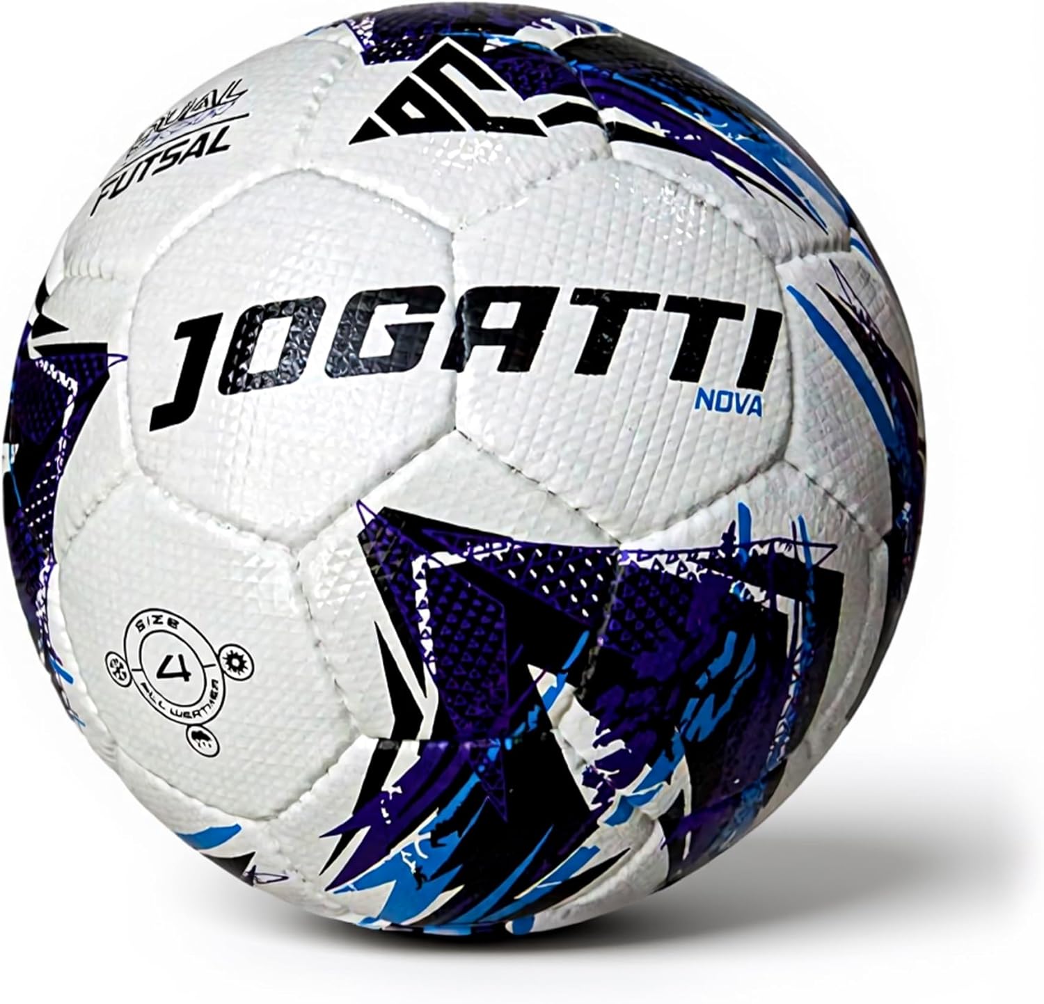 Nova Futsal Ball – Professional Match Quality Indoor Soccer Ball Size 4-32 Hand-Stitched Panels, Durable PU Textured Surface, Butyl Bladder, Multi-Layered, IMS Standard