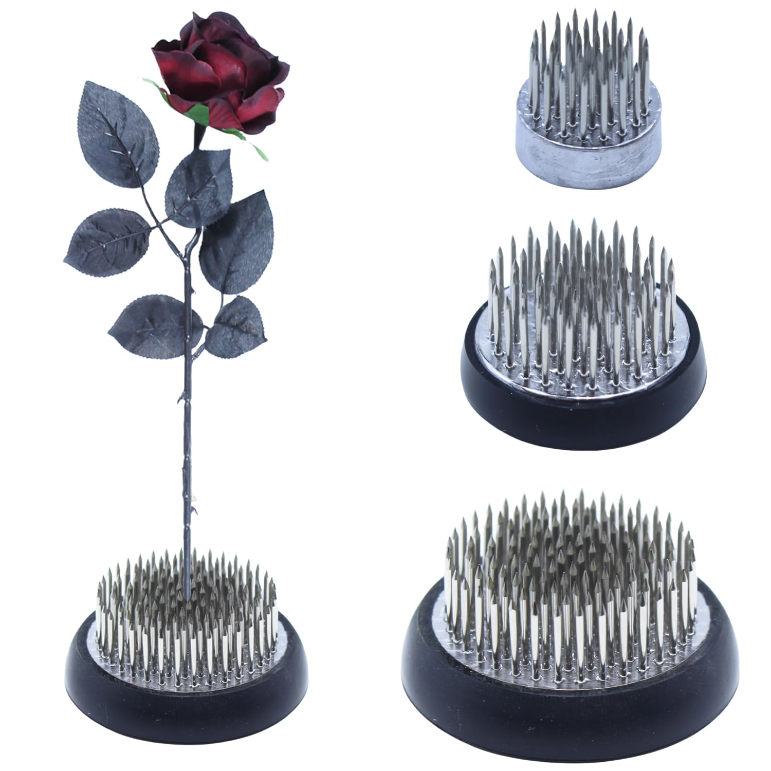 Amazon.com: Stainless Floral Frogs Kenzan, Round Metal Flower Frog