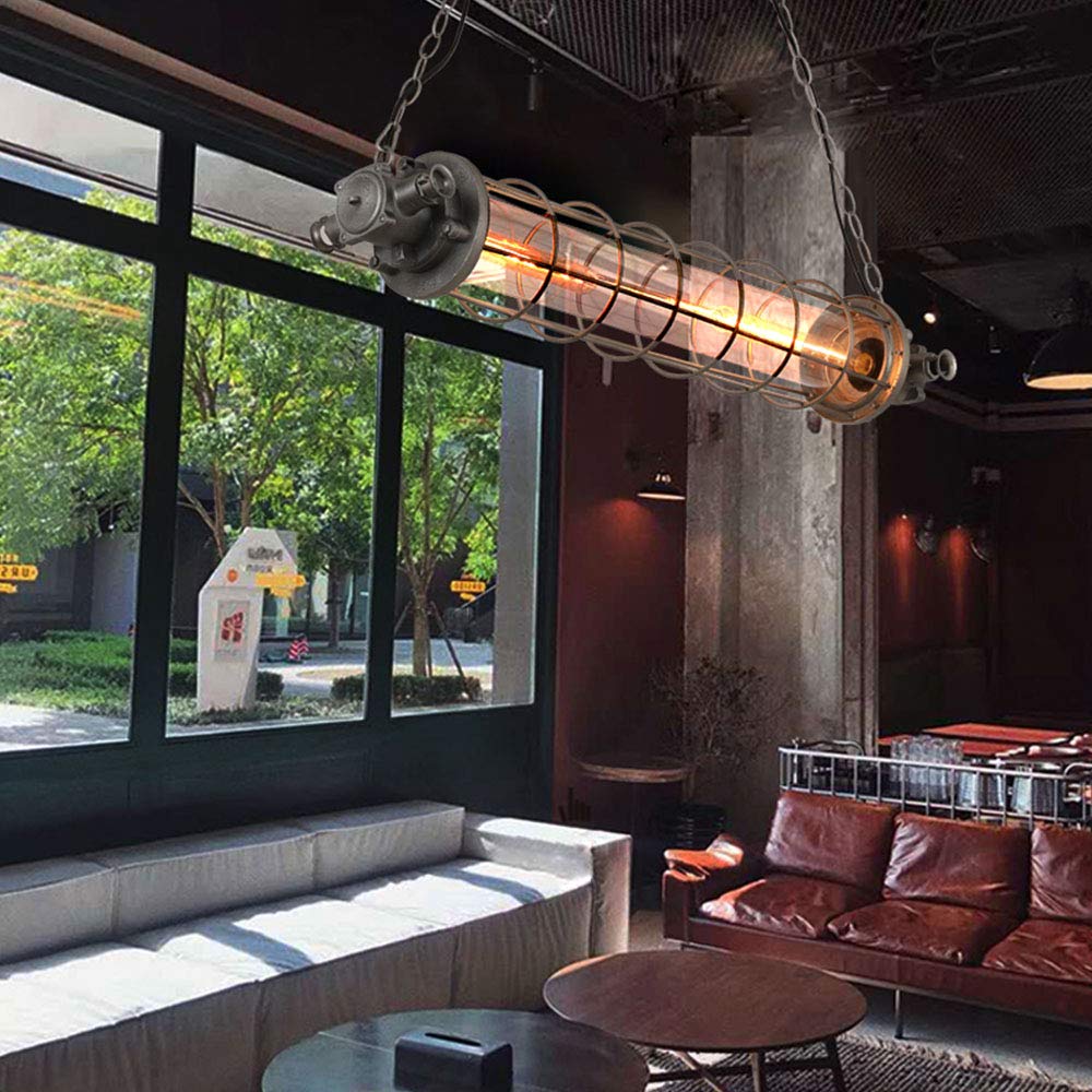 Żyrandol w stylu retro Materiał metalowy Latarnia Shade Nowoczesna przemysłowa lampa wisząca Nadaje się do salonu Retro Jadalnia do nauki Comfortable anniversary