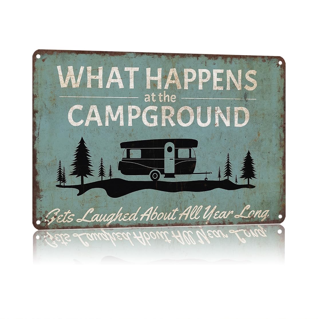 KWQDOZF Funny Metal Signs Poster 8x12inch Camping Sign Aluminum Sign Wall Art For Home Room Bedroom Office Decor